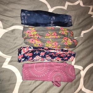 4 Boho headbands